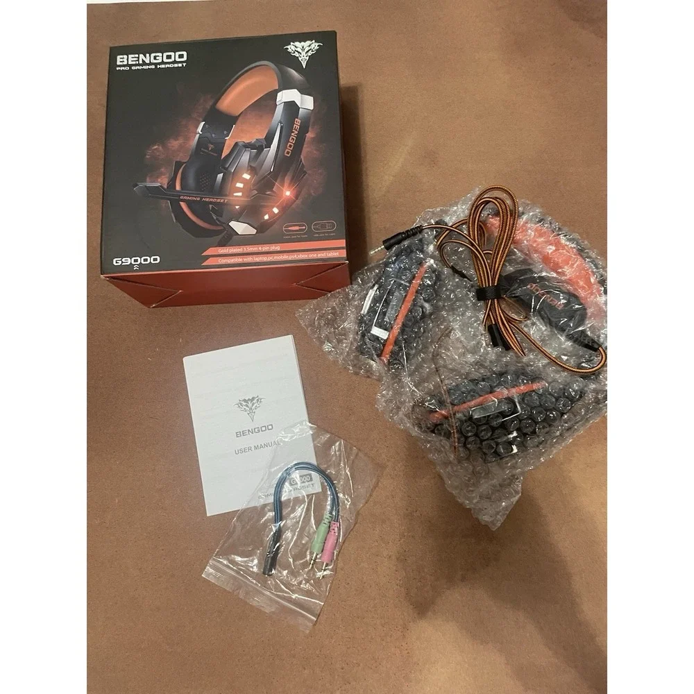BENGOO Stereo Pro Gaming Headset for PS4, PC, Xbox One Controller, Noise Cancell